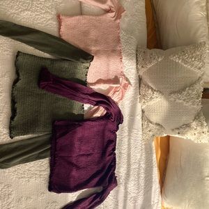 Hollister S/M/L tops originally $30 each.